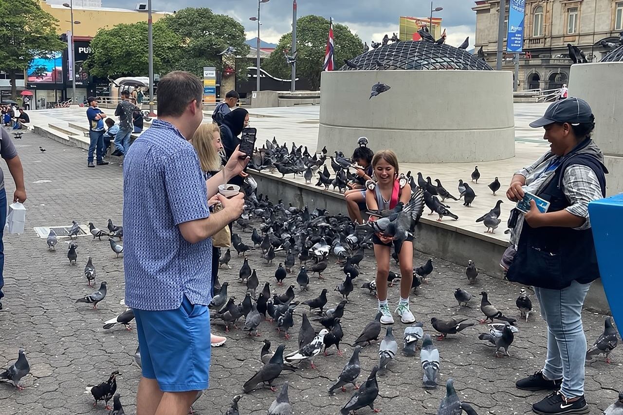 Stadtrundfahrt durch San Jose und Besuch des Zentralmarktes mit lokalen Spezialitäten
