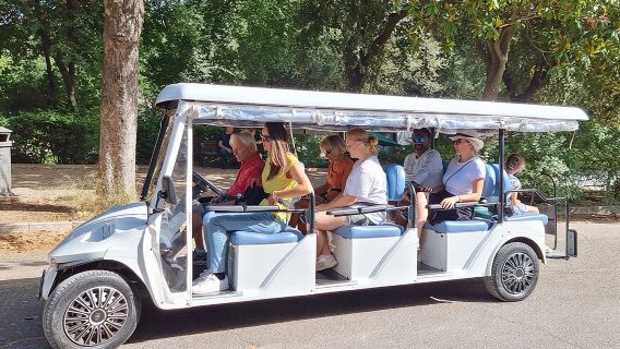 Tour en carrito de golf por Roma desde los jardines de Villa Borghese