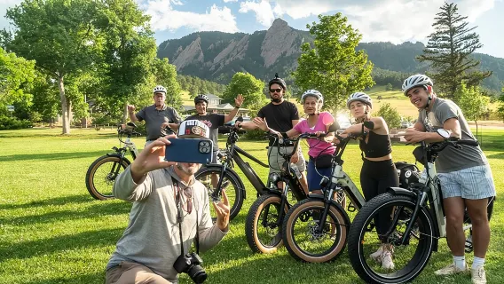 Mejor tour guiado en grupo pequeño con bicicletas eléctricas para familias en Boulder, Colorado