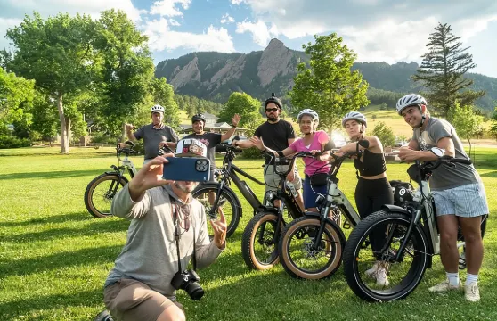科羅拉多州博爾德最佳家庭小團體電動自行車導覽遊