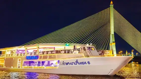 曼谷湄南河遊船【自助餐+歌舞表演】|豪華郵輪夜遊湄南河|賞日落|多船可選】