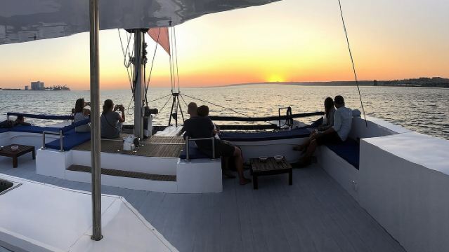 Lisbon Sunset Catamaran Cruise on the Tagus River