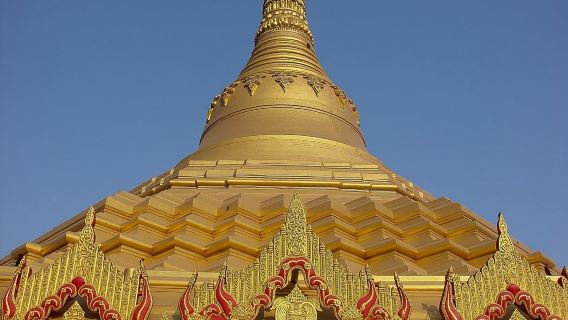 Mumbai: Buddhist Kanheri Caves with Golden Pagoda Temple