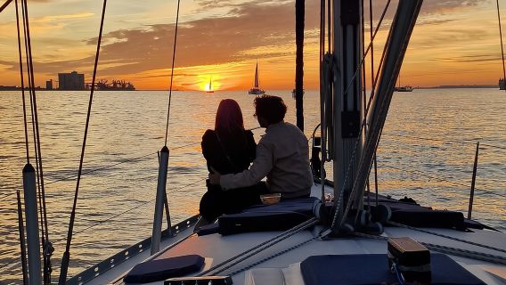 Excursión en barco durante la hora dorada: Navegación junto a los monumentos con vino