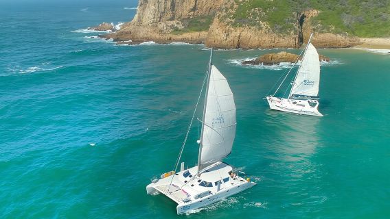 Pelayaran Berlayar Saat Matahari Terbenam di Knysna dengan Steak Braai dan Minuman Bubbly dari Kapten