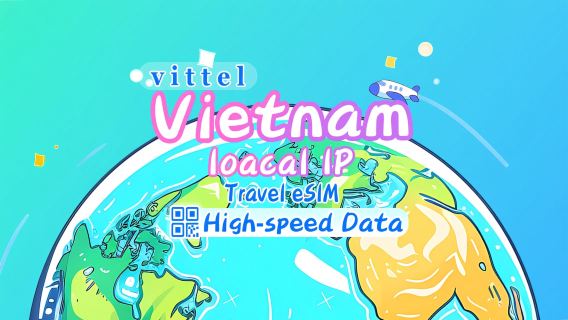 Viettel 4G eSIM | 5GB per hari | IP Lokal | Hari alami | Kode QR