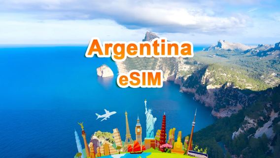 eSIM 4G Argentina | Pacchetto giornaliero/Pacchetto totale | 1 GB/giorno - totale 30 GB | 1-30 giorni | QR code