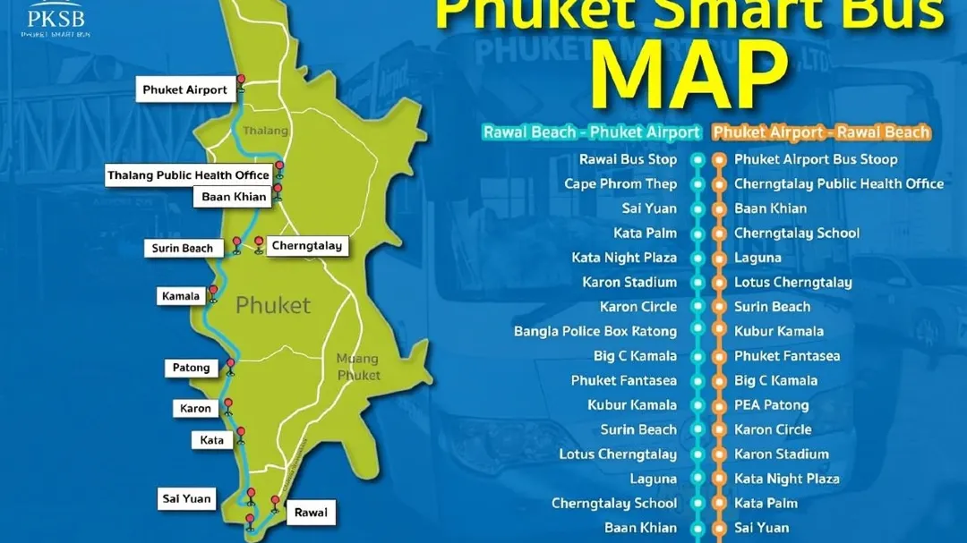 Vom Flughafen Phuket nach Patong mit dem Bus