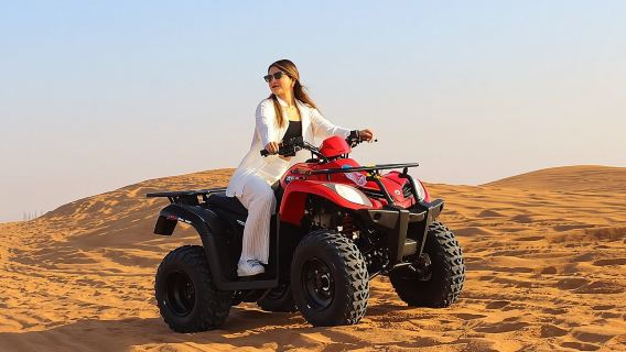 Dubai Red Desert Safari, Quad bike, BBQ Dinner with Premium Camp