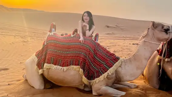 杜拜沙漠營地體驗一日遊|網紅沙漠衝沙騎駱駝特色表演含餐含接駁