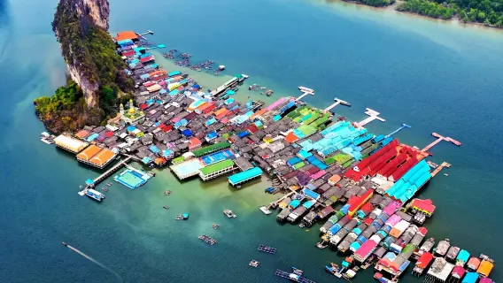 Phuket Ao Phang Nga National Park kayaking cave exploration Khao Phing Kan + Hong Island big boat/speedboating 1-day tour