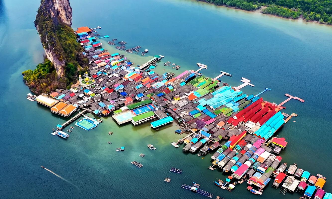 Phuket Ao Phang Nga National Park kayaking cave exploration Khao Phing Kan + Hong Island big boat/speedboating 1-day tour