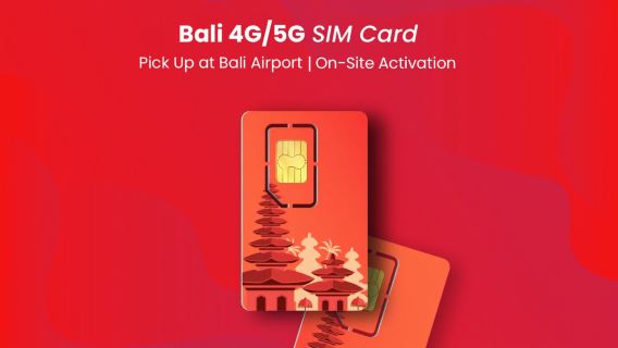 Carte SIM 4G/5G Bali|XL Axiata|Prise en charge à l'aéroport de Bali|30 jours|Activation sur site