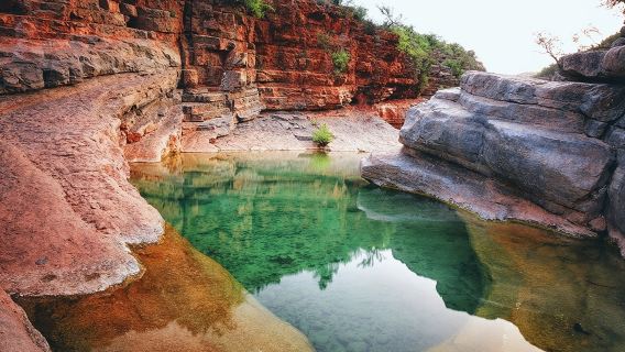 Valle de las montañas del Atlas oculto