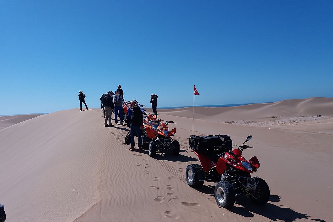 Quad alle dune di sabbia e alla spiaggia selvaggia