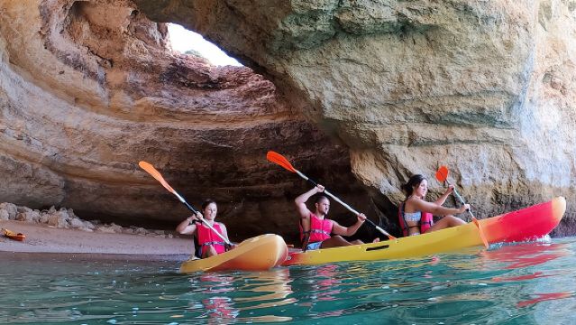 Kayak Tour to Benagil Cave & Marinha Beach - From Portimão