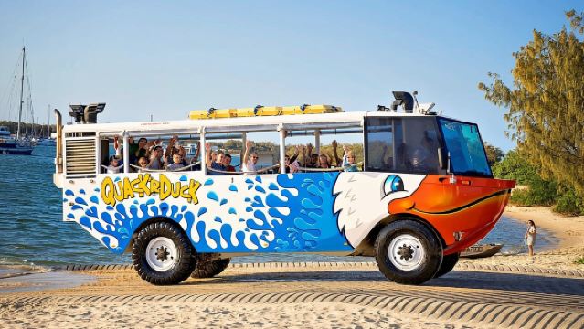 ทัวร์ Gold Coast Quack'rDuck แบบสะเทินน้ำสะเทินบก จาก Surfers Paradise