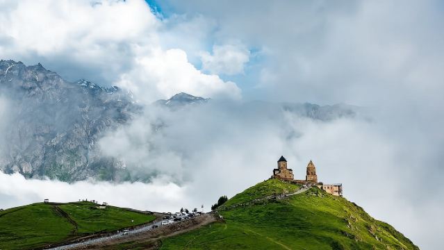 Circuit privatisé d'une journée à Kazbegi avec arrêts panoramiques au départ de Tbilissi