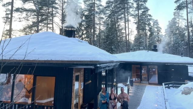 National Park Hike & Finnish Smoke Sauna Experience with Campfire Lunch