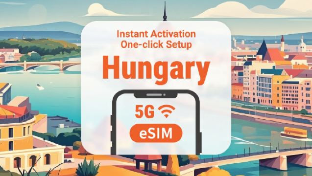 Unkari 5G eSIM | Kaksiverkkoinen kattavuus | Käytettävissä ChatGPT & TikTok | 1–30 päivän erilaisia paketteja saatavilla | Välittömästi käytettävissä | QR-koodi