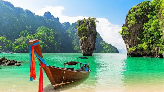 Phuket : L'île de James Bond + Excursion en pirogue à longue queue en petit groupe