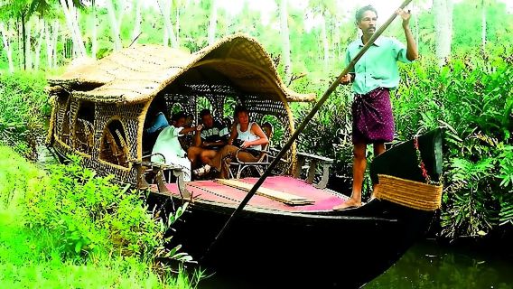 Half Day Village Backwater Eco Country Boat Cruise :Group Tour from Fort Cochin