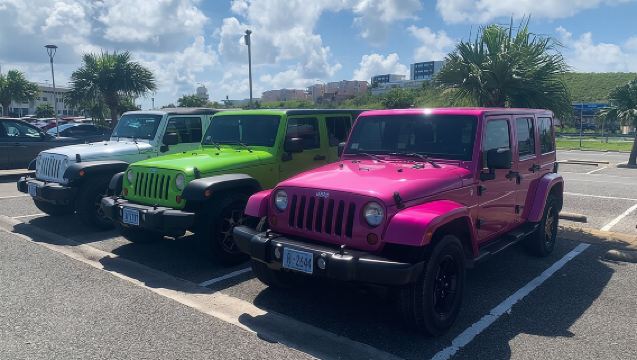 Custom Jeep Rental in St Maarten