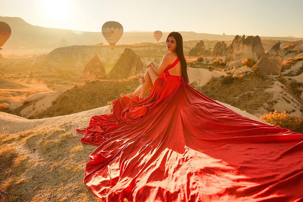 Servizio fotografico magico in Cappadocia con un fotografo professionista