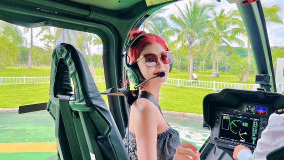 Sanya: Helikoptertour über die Haitang-Bucht mit Blick auf Atlantis