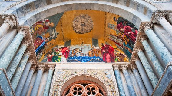 Venise : visite guidée de la basilique Saint-Marc avec promenade en gondole