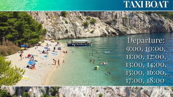 Makarska-Nugal Beach taxi (one way ticket)