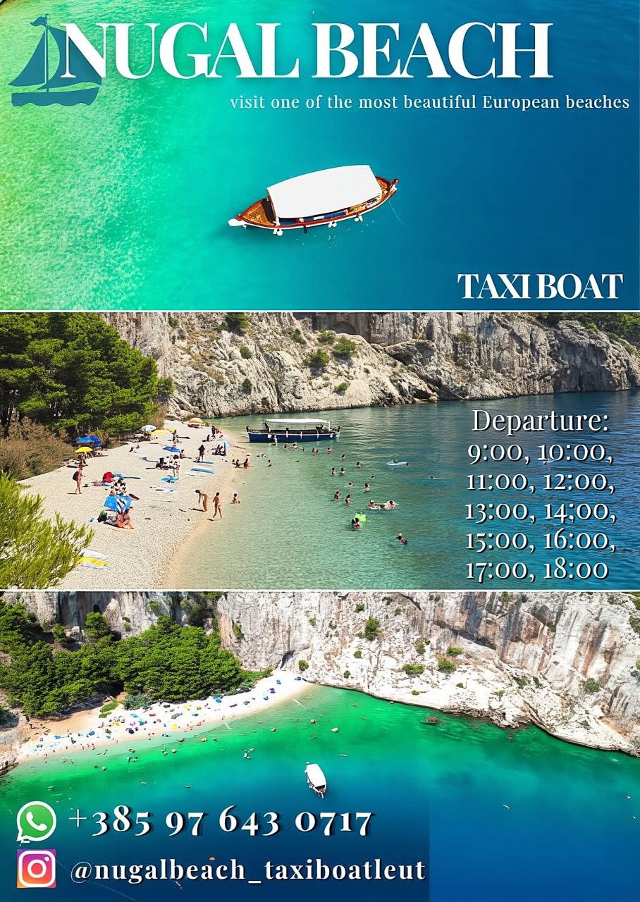 Makarska-Nugal Beach taxi (one way ticket)