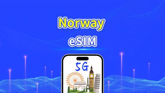 Norway eSIM | 5G/4G | High-speed data | 24 hours | 1-30 days | QR code