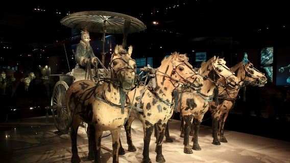 A 1-day tour to Xi'an Xiaonanmen Morning Market, City Wall, Pottery Making, Terracotta Warriors, and Lishan Garden.