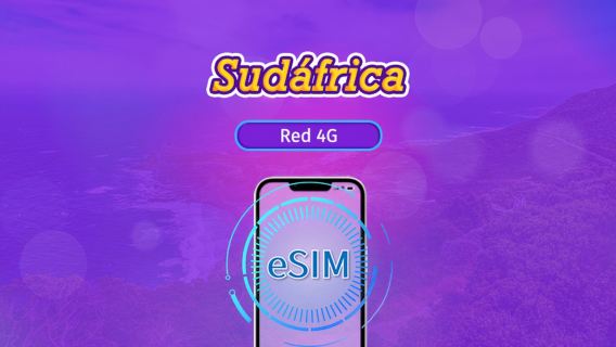 Sudáfrica | 5G/4G eSIM | Tagespass/Gesamtpaket | Facturación por días naturales | 1–30 Tage | QR-Code