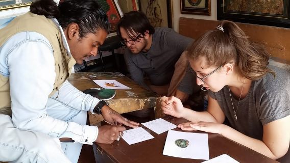 Traditional miniature painting class at Pacific Art