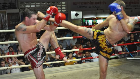 Muay Thai Boxing Match Action – Patong Stadium