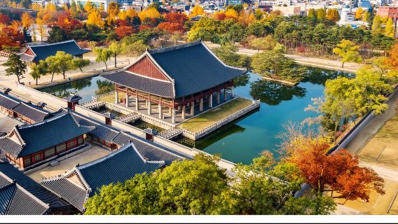 Gyeongbokgung-Palast, Bukchon Hanok-Dorf und Gwangjang-Markt-Tour
