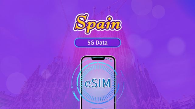 Spain | 5G/4G eSIM | Total Package | 24H Billing | 7-30 days | QR code