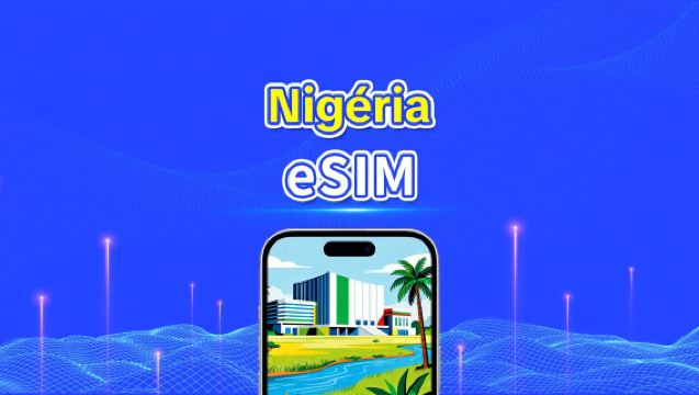 eSIM da Nigéria | 4G | Dados de alta velocidade | Pacote de dias corridos | Opções de 3 a 30 dias | Código QR