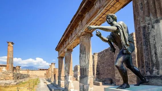 Halvdagstur till Pompeji i Italien | Inkluderar förbokad biljett + professionell arkeologisk guide | Tur och retur från flera städer