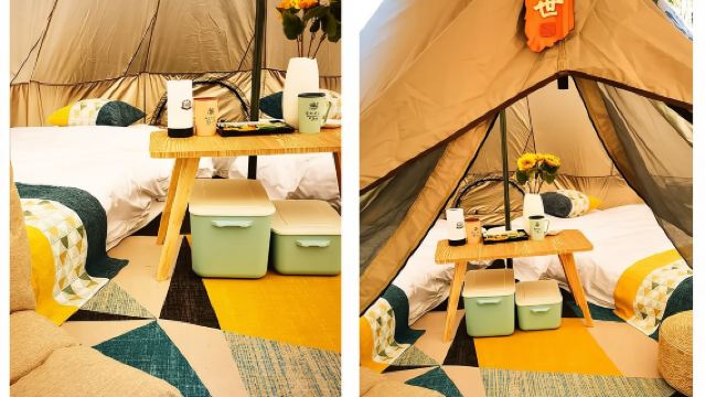廣州帽林營地·過夜露營【草坪野奢蒙古包帳篷+天幕桌椅+雙人早餐+配套齊全】