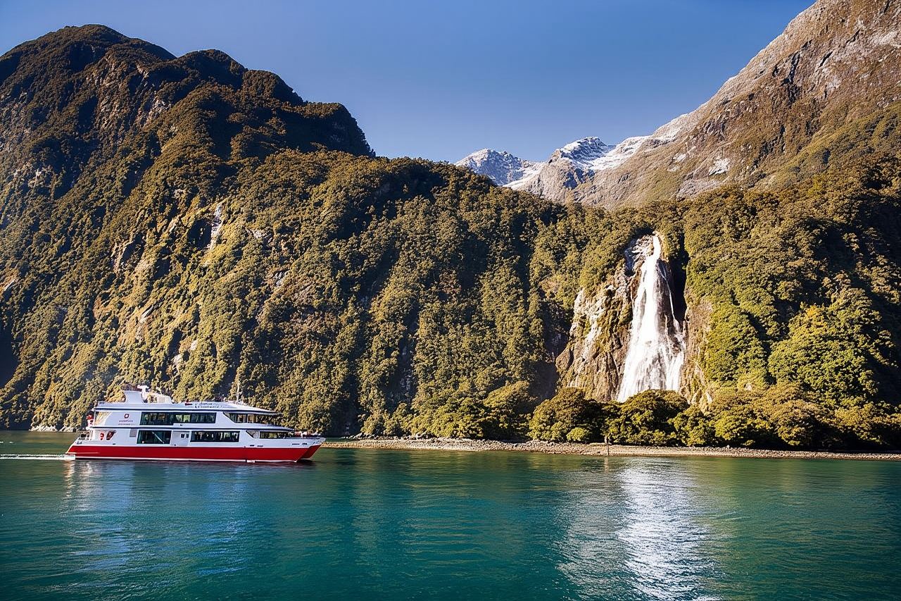 Milford Sound Bus & Kreuzfahrt ab Te Anau: Atemberaubende Aussichten inklusive Mittagessen