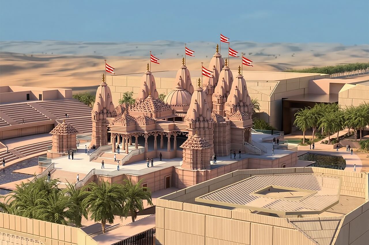 Tour privado por la ciudad de Abu Dabi con el templo BAPS