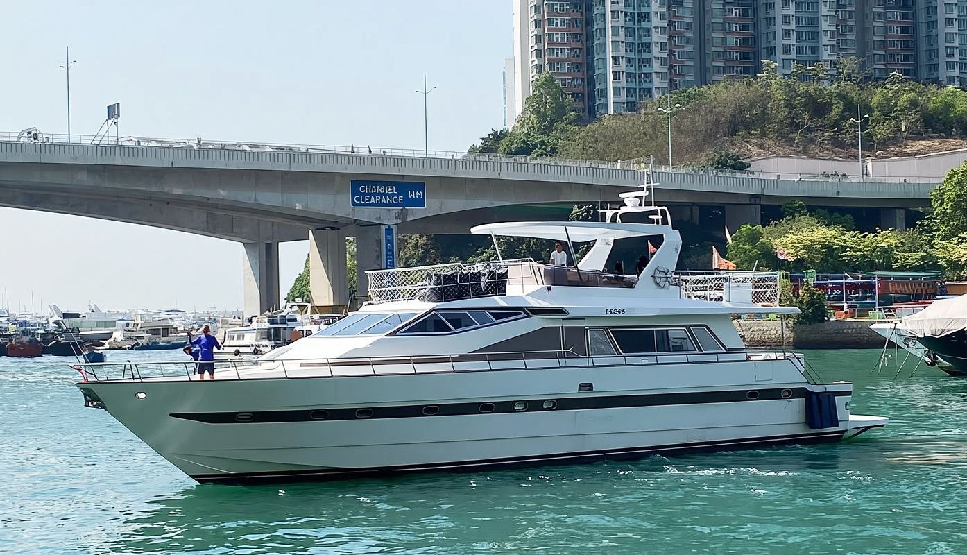 [Yachtcharter in Hongkong] 85-Fuß-importierte westliche Yacht zum Chartern (Kapazität für 40 Personen) Gruppenausflug aufs Meer [Yacht-KTV+Wi-Fi] Wasserparty/Familienveranstaltung/Geschäftstreffen