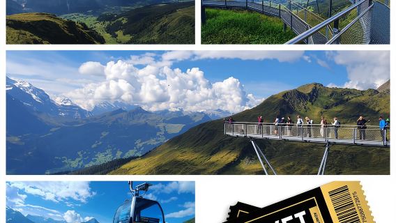 Billet d'attraction : Téléphérique Grindelwald First et Cliff Walk