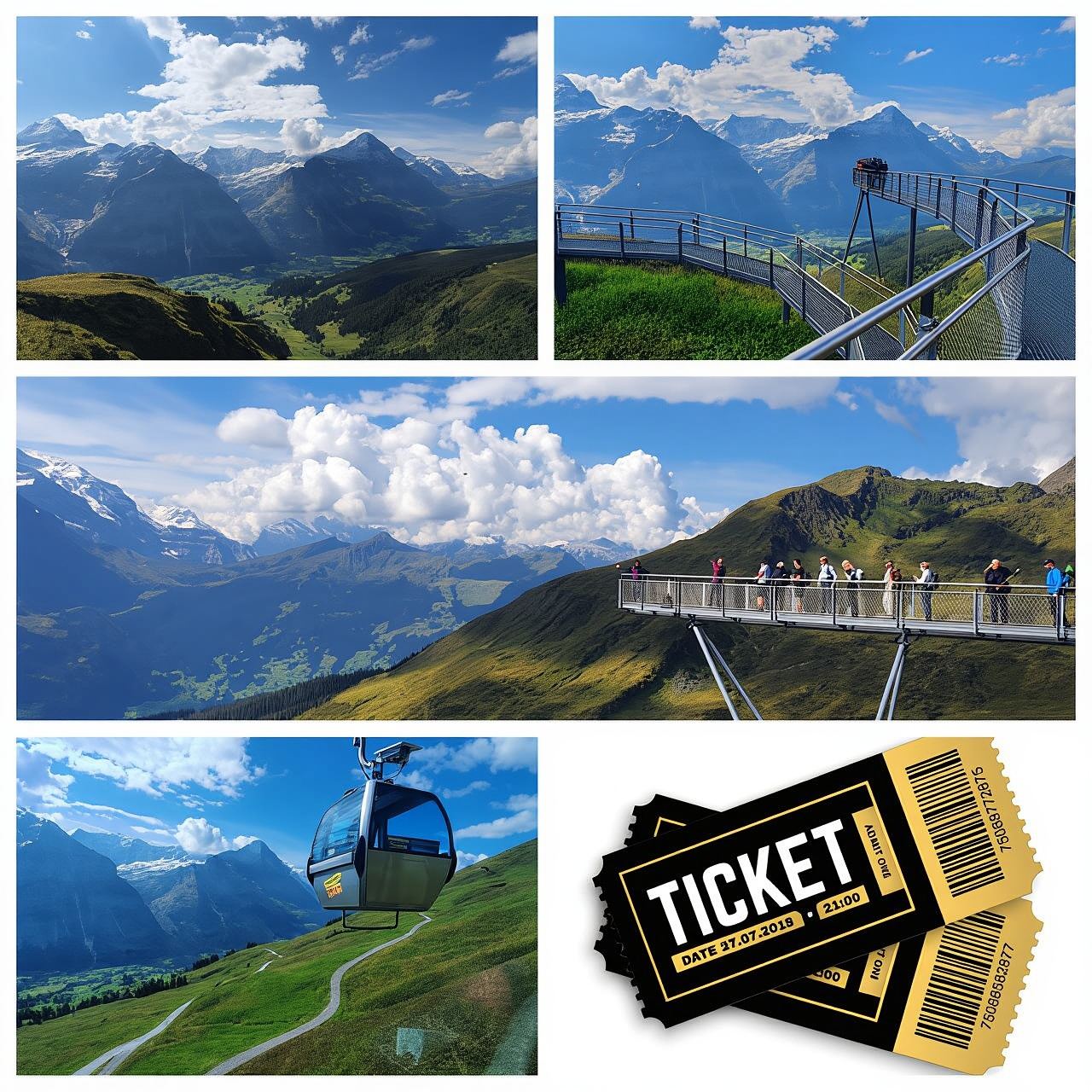Attraction Ticket: Grindelwald First Cableway & Cliff Walk