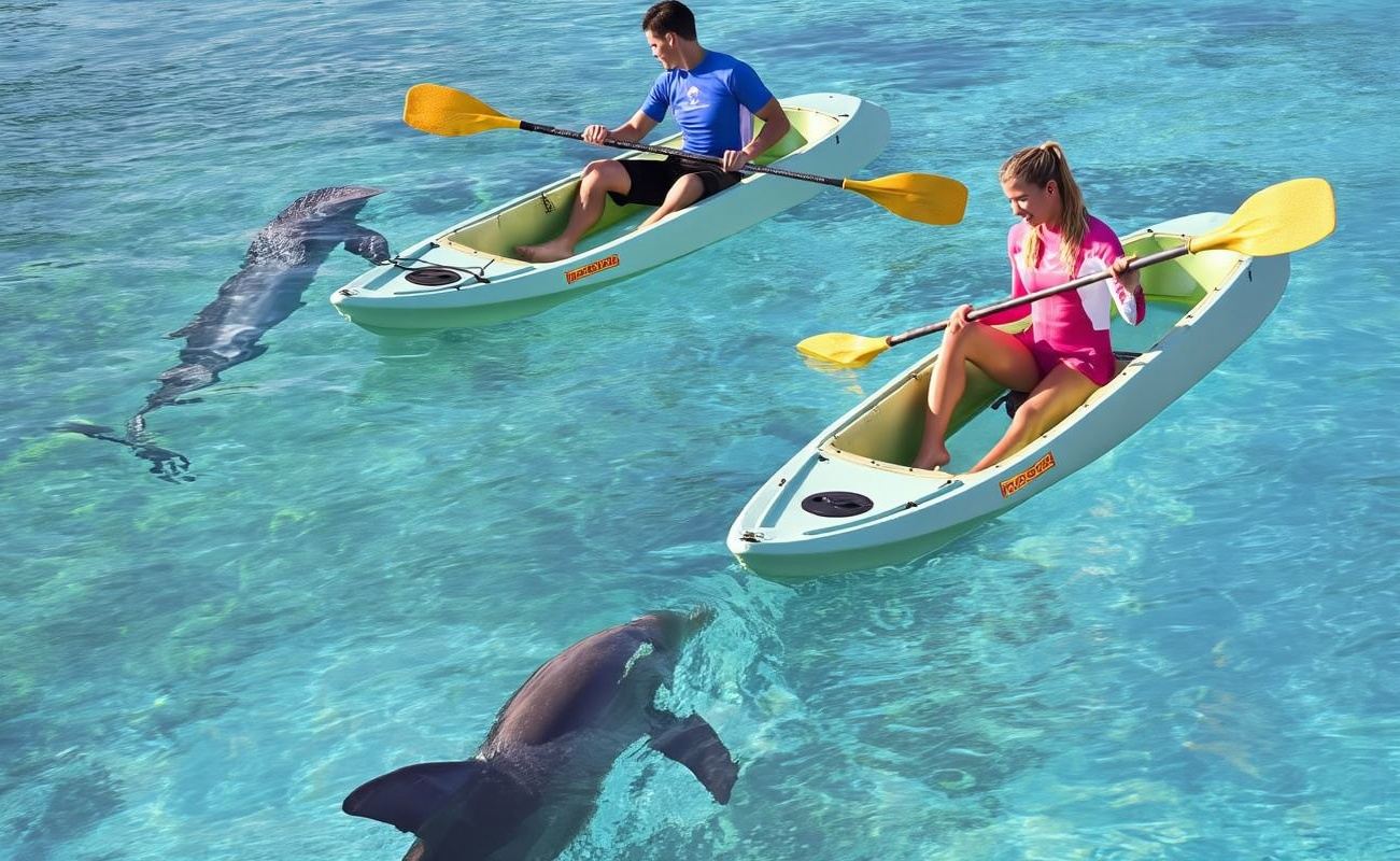 Dubai: Aquaventure World Waterpark Day Pass & Dolphin Kayak