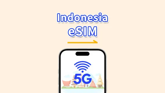 eSIM de Indonesia | 5G/4G | Paquete de datos diario/total | 1-30 días | Facturación por día natural | código QR