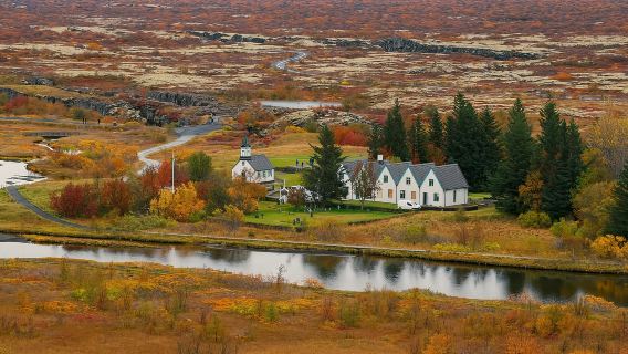 excursión de un día al Círculo Dorado de Islandia, tour en chino, Parque Nacional del Lago del Cráter, Géiseres, Cascada de Gullfoss